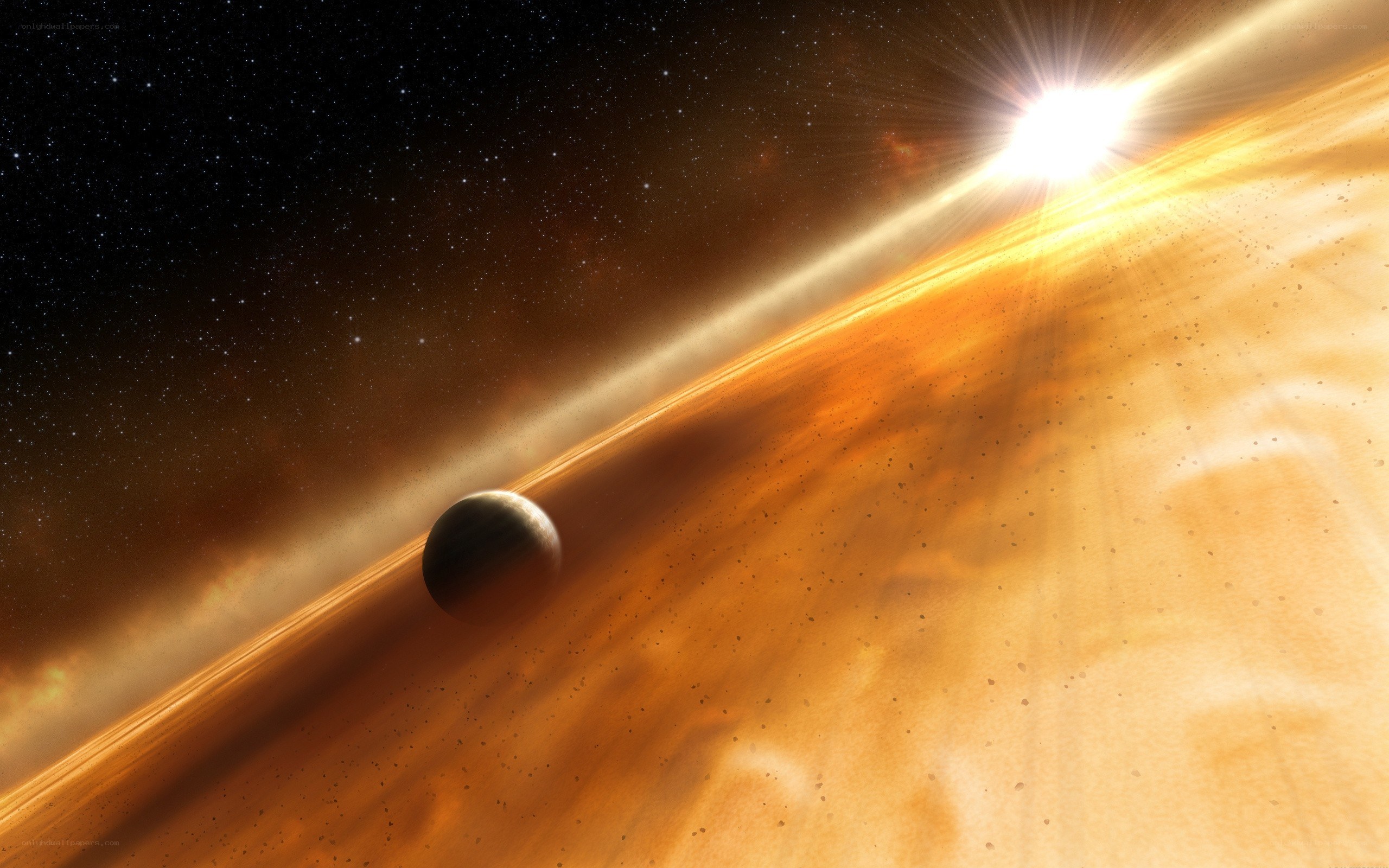 Planet orbiting a star