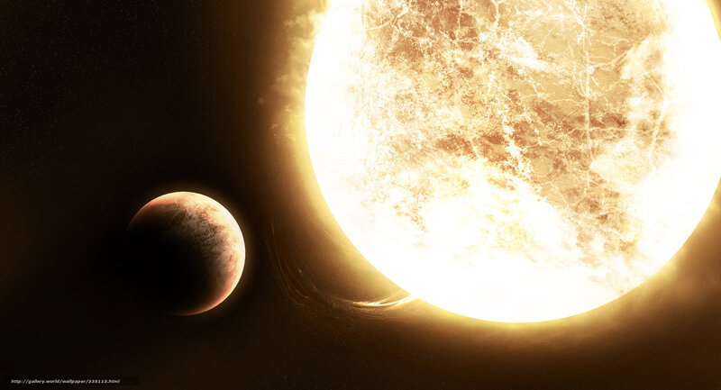 Planet Orbiting Star — Yellow