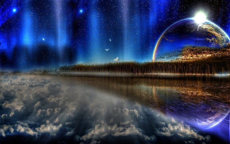 Planet over Forest Lake