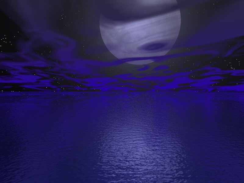 Planet over Water