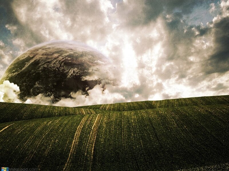 Planet Rising over Field