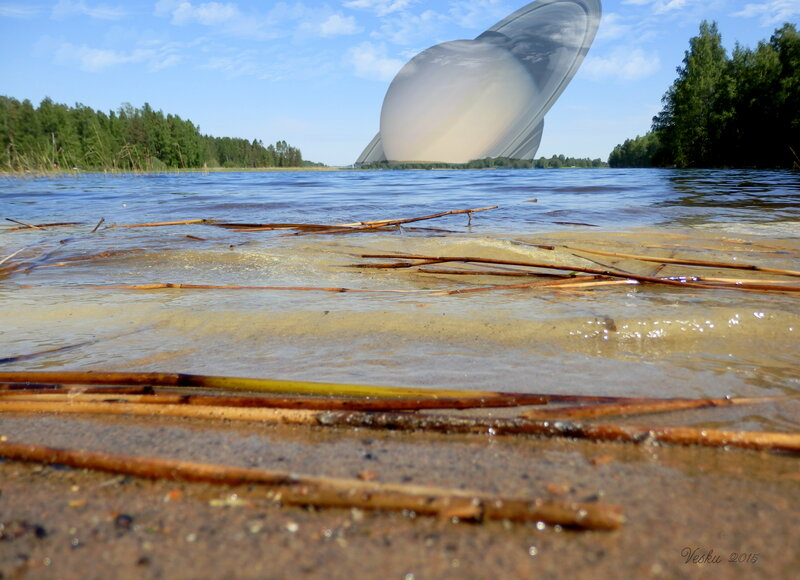 Planet Saturn Sculpture