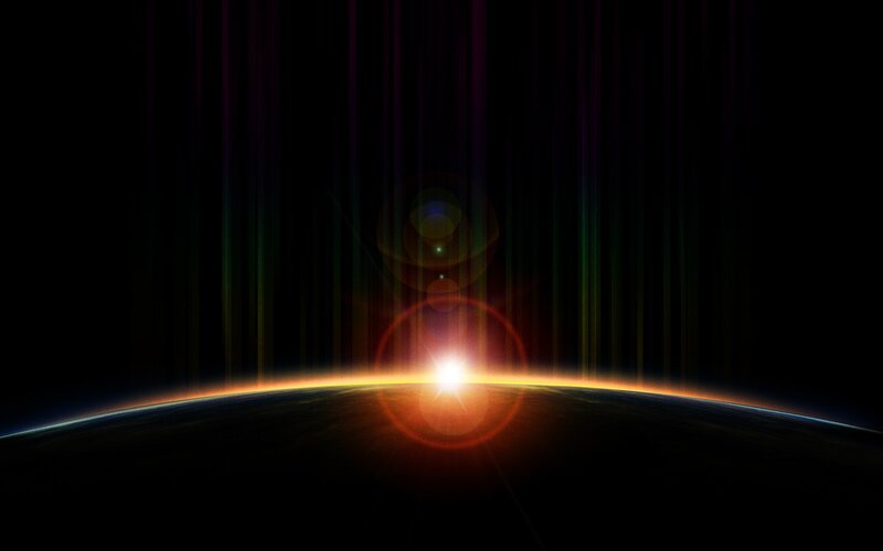 Planet Sunrise — Black, Dramatic