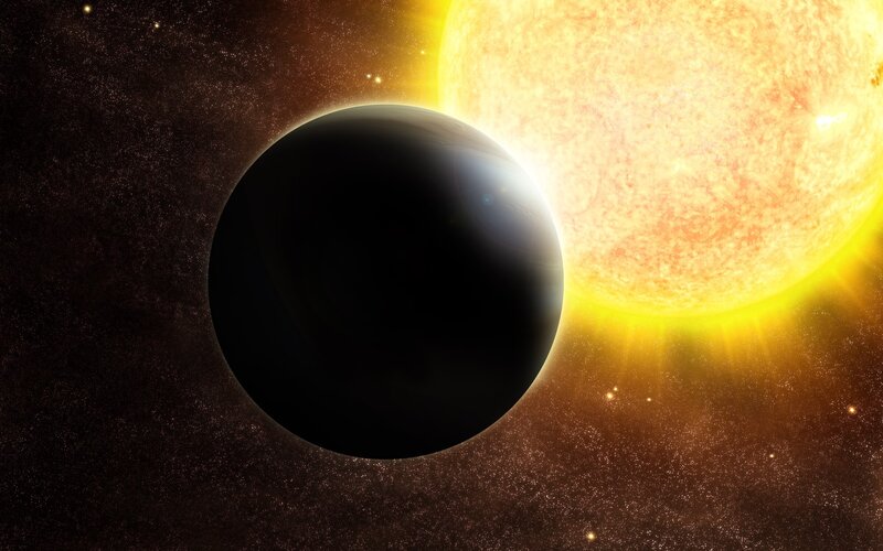 Planet transiting a star