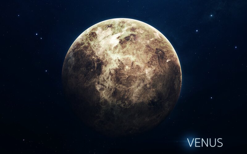 Planet Venus — Blue, Dramatic