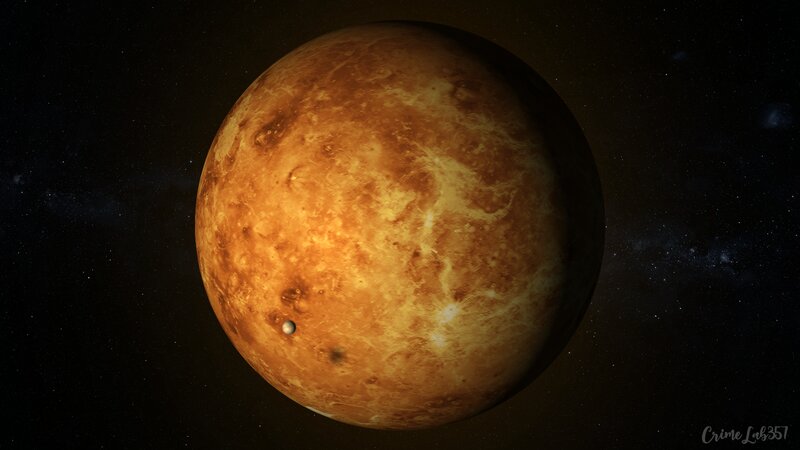 Planet Venus in Space