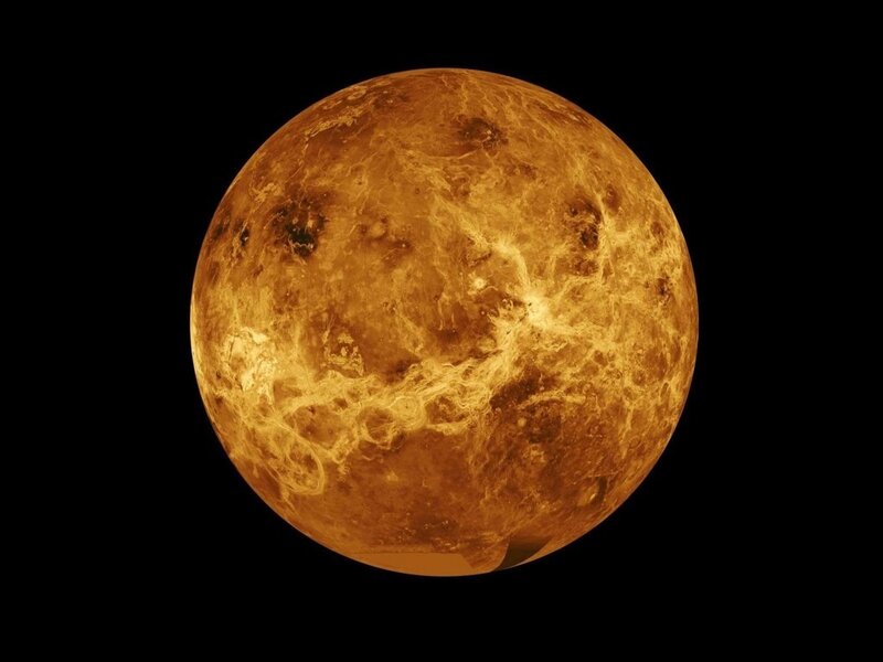 Planet Venus — Orange, Dramatic, Photograph, Brown