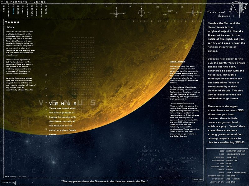 Planet Venus — Yellow, Scientific