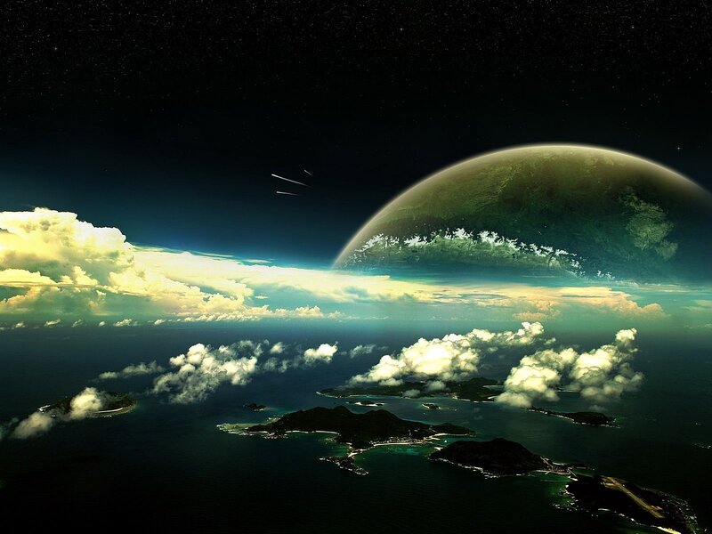 Planet view from space