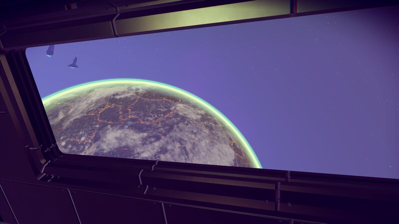 Planet Viewed from Spacecraft