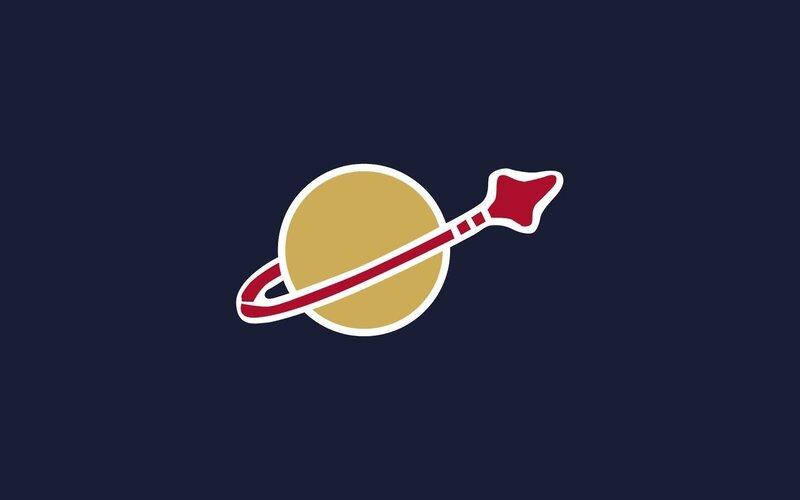 planet with arrow logo