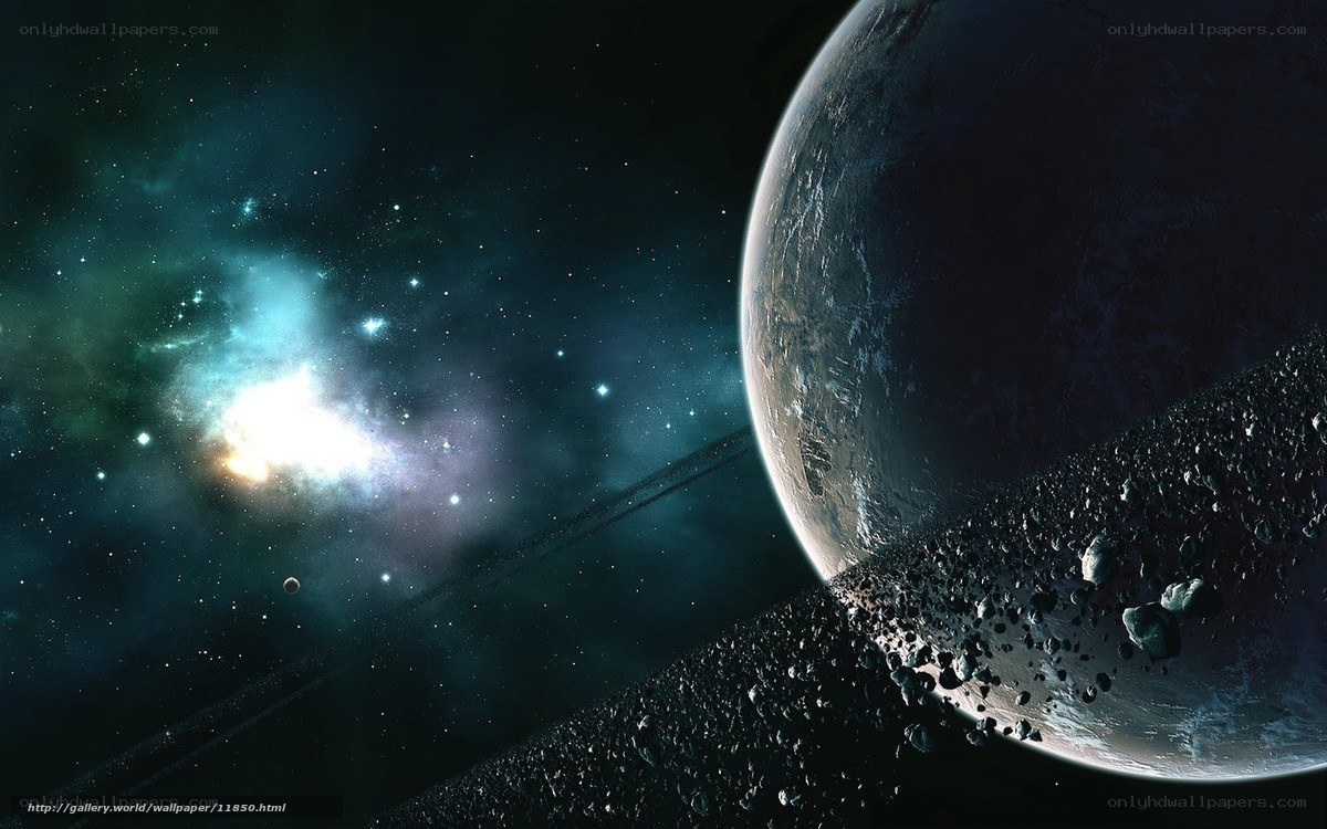 Planet with asteroid belt