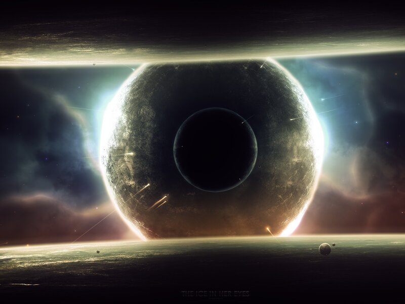 Planet with Black Hole