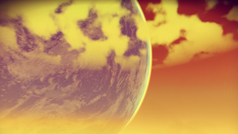 Planet with Clouds