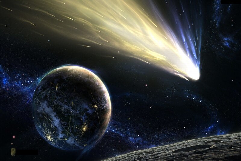 Planet with Comet