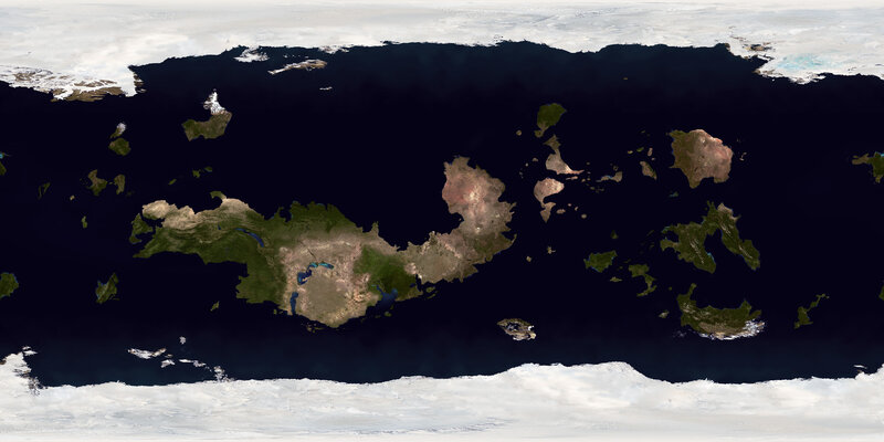 Planet with Continents