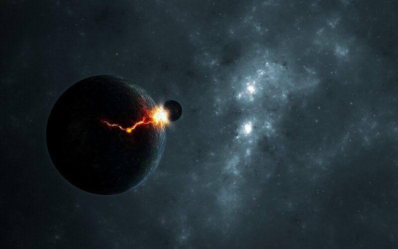 Planet with Crack