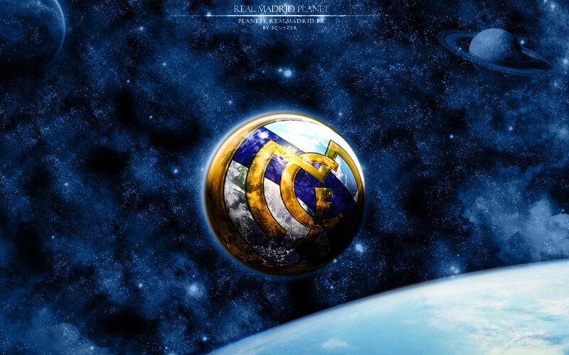 Planet with Crest in Space