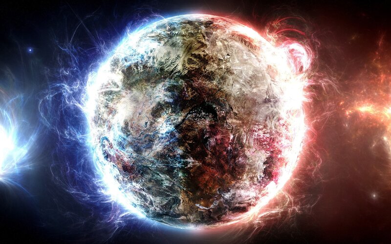 Planet with Energy Aura