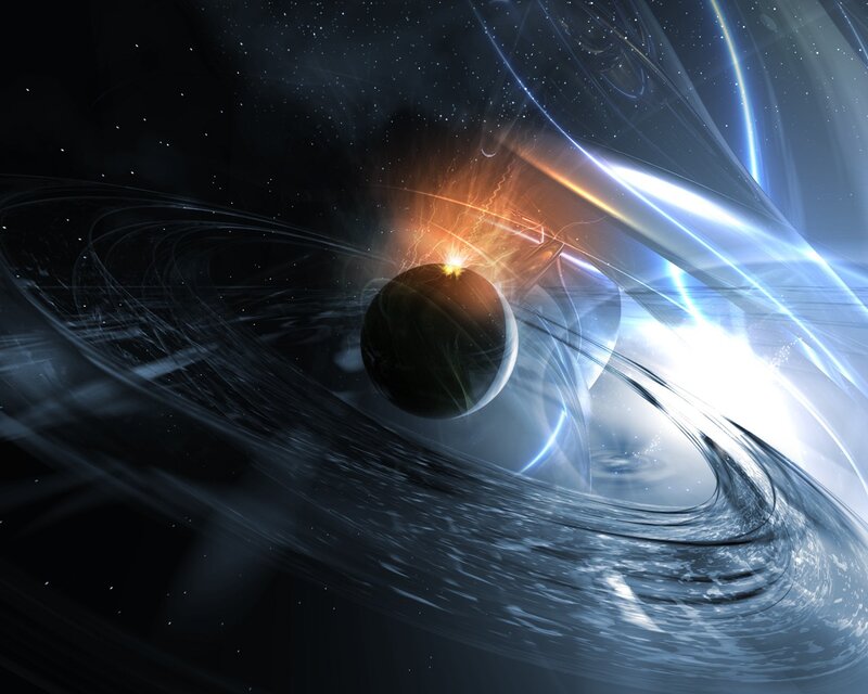 Planet with Energy Rings