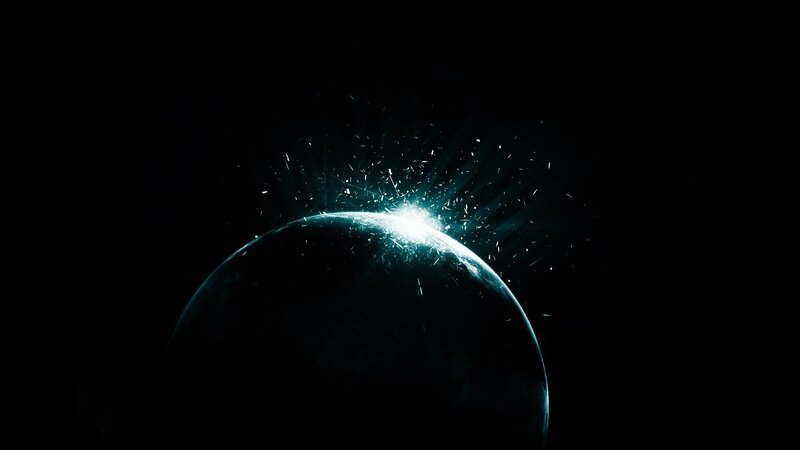 Planet with Explosion