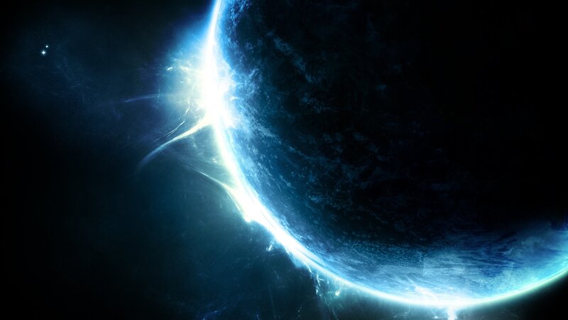 Planet with Glowing Edge