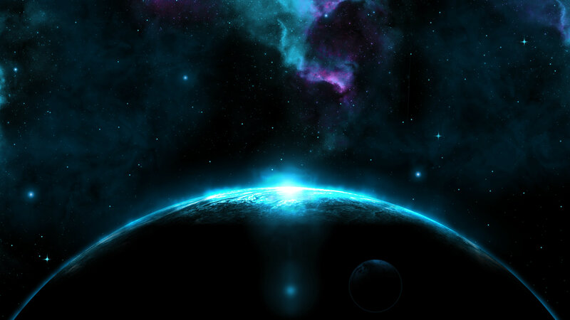Planet with Glowing Horizon