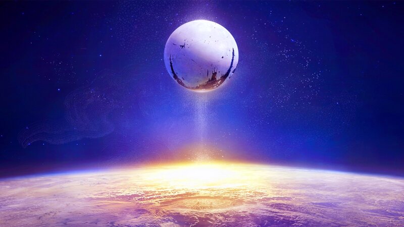 Planet with Glowing Orb