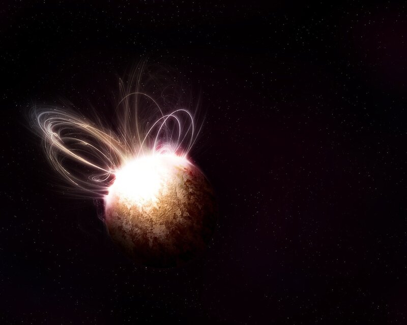 planet with magnetic field