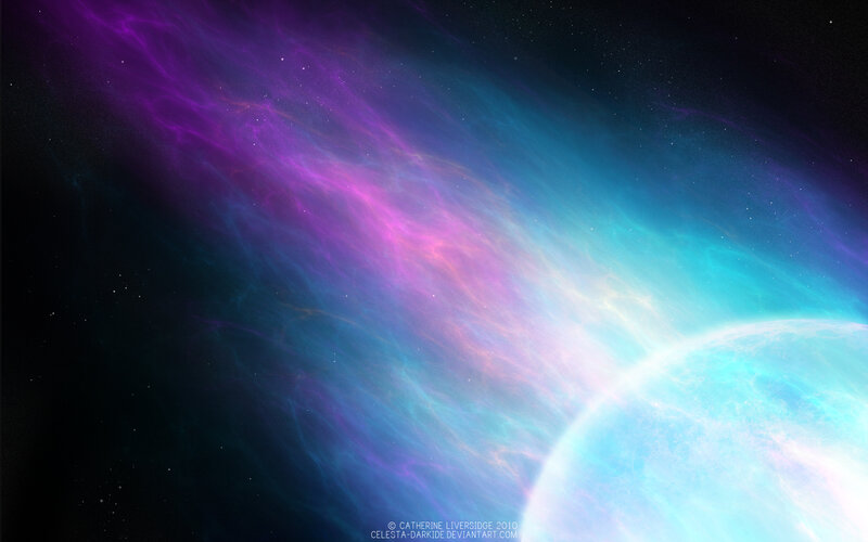 Planet with Nebula