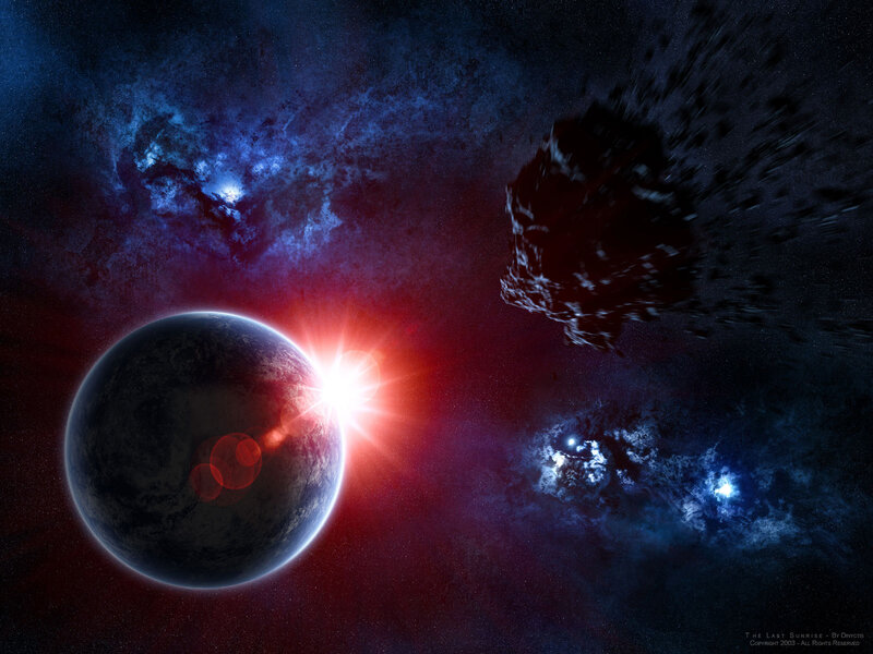 Planet with Red Star