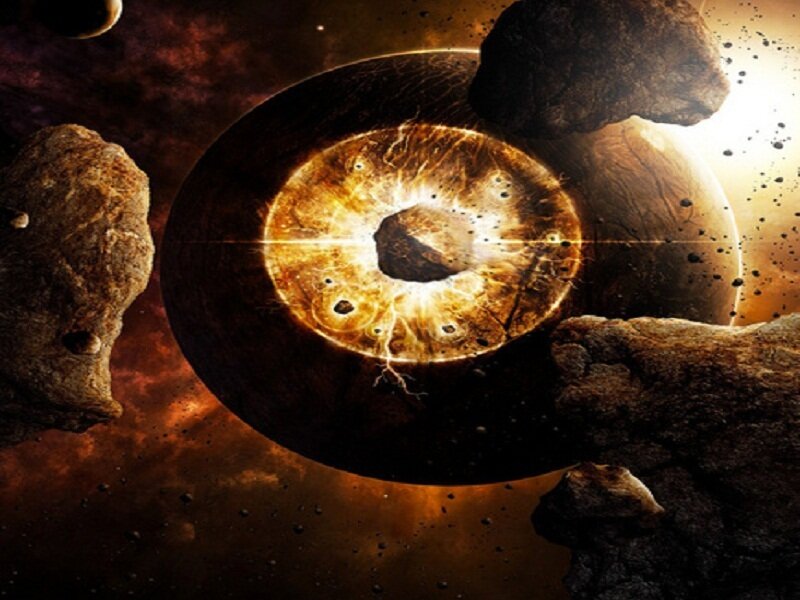 Planet with Ring System — Brown