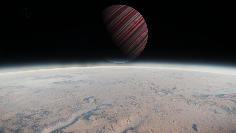 Planet with Rings — Brown, Serene