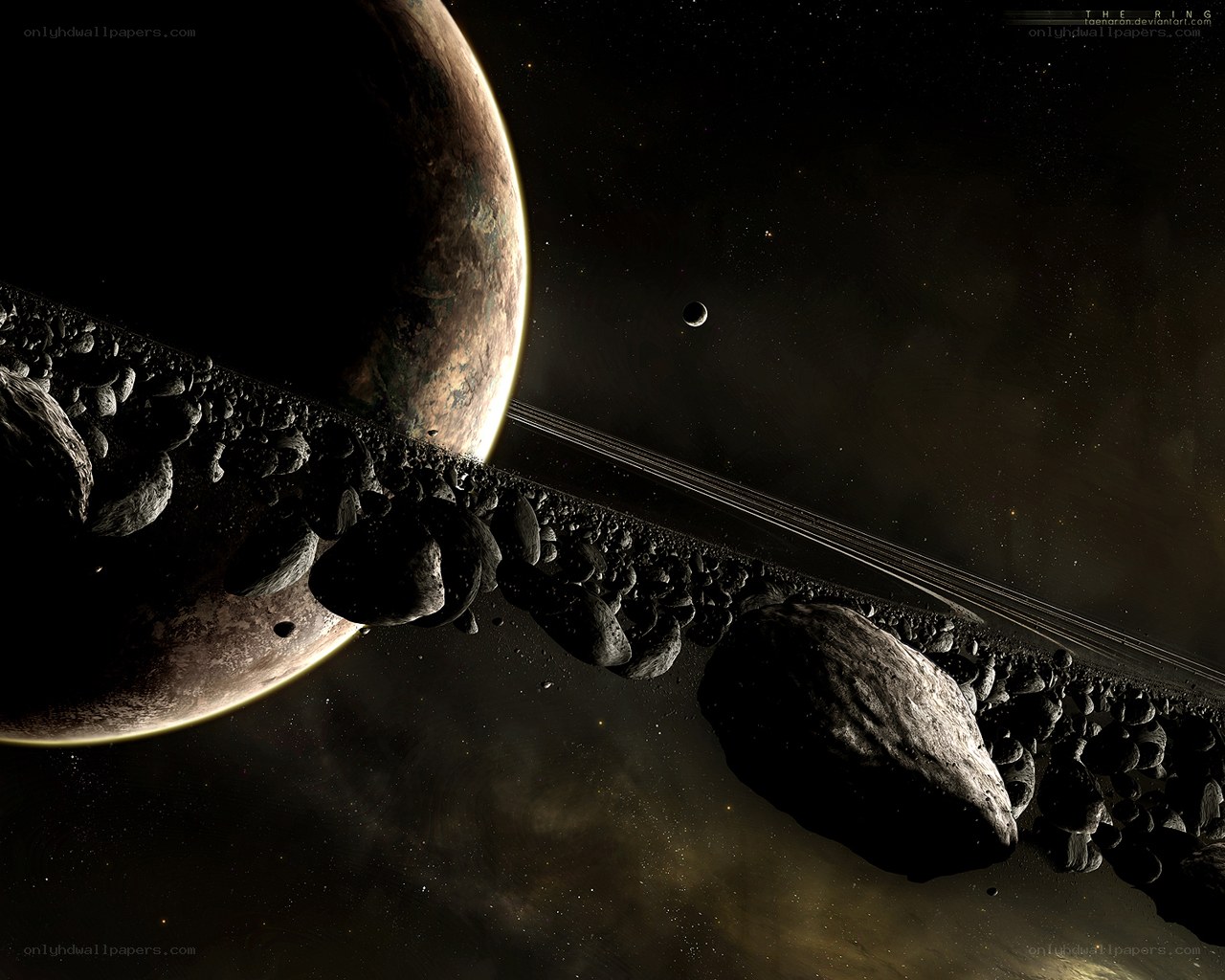 Planet with rocky rings