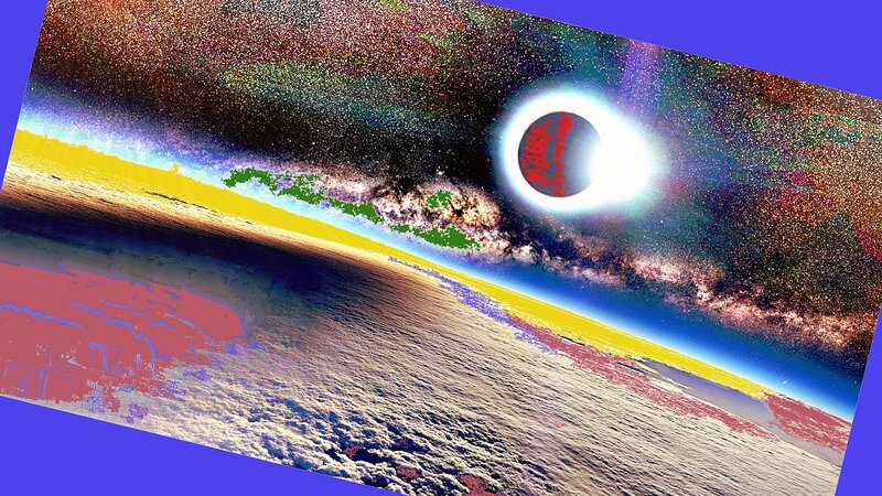 Planet with Solar Eclipse