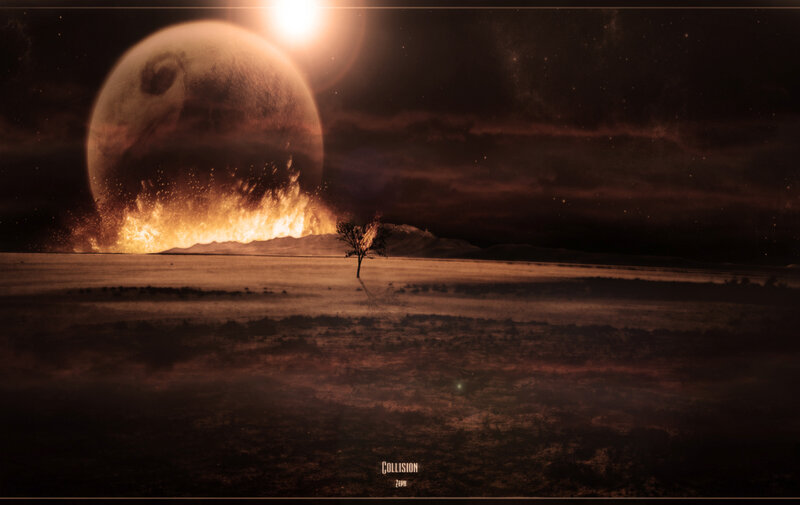 Planetary collision event