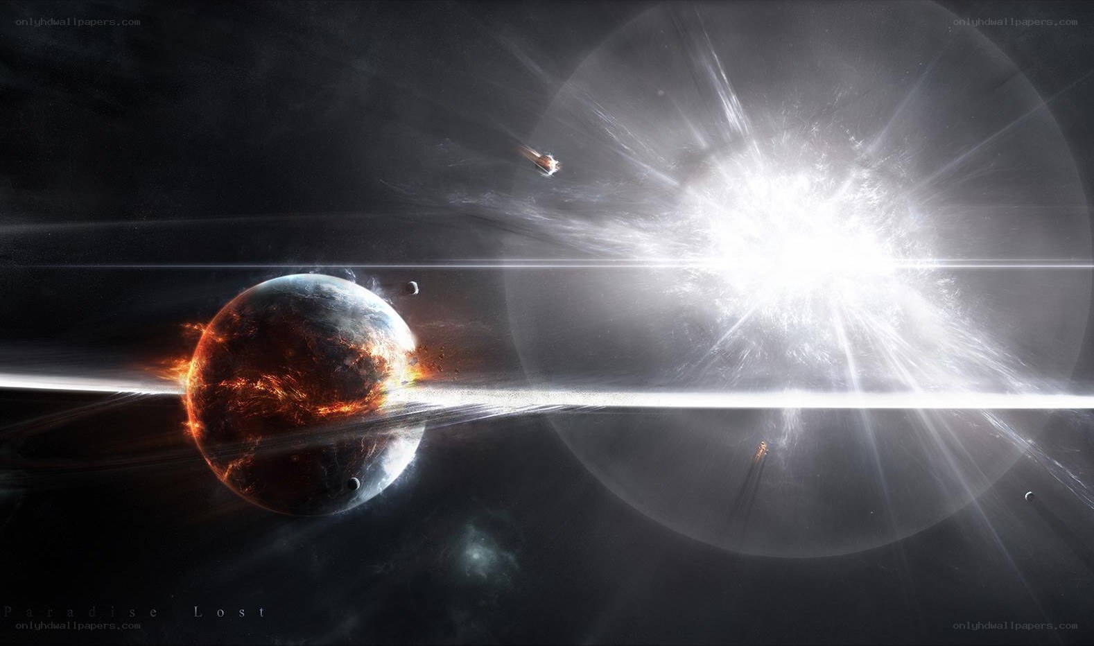 Planetary destruction in space