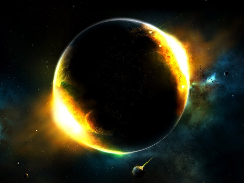 Planetary destruction in space