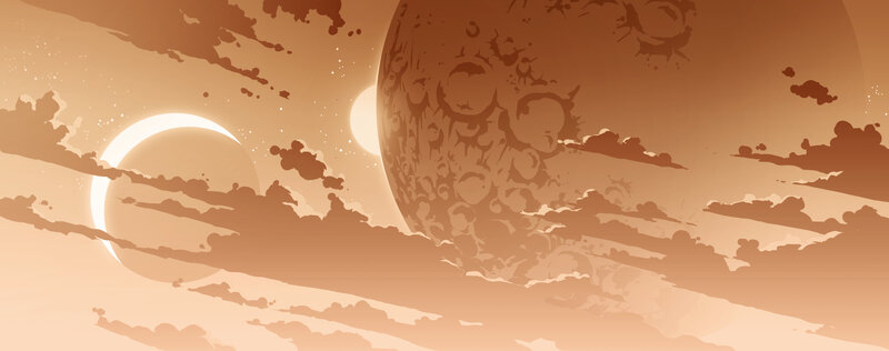 Planetary Eclipse — Orange