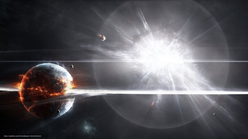 Planetary Explosion — Black