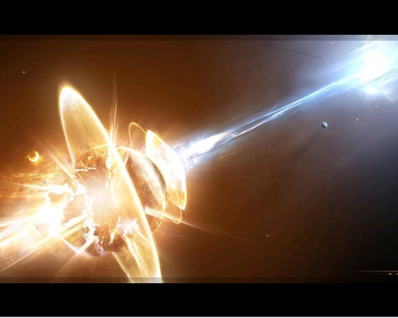 Planetary Explosion — Gold