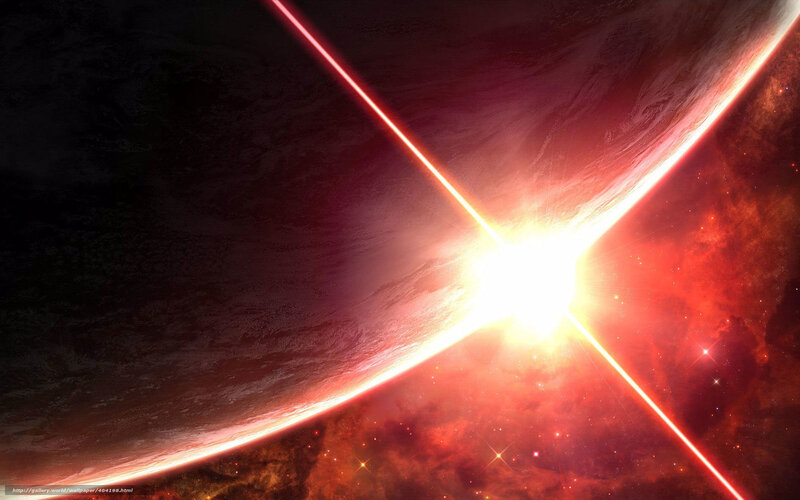 Planetary Explosion — Red