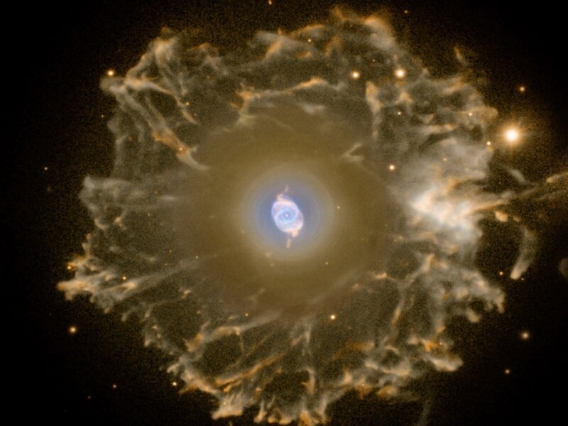 Planetary Nebula — Black, Dramatic