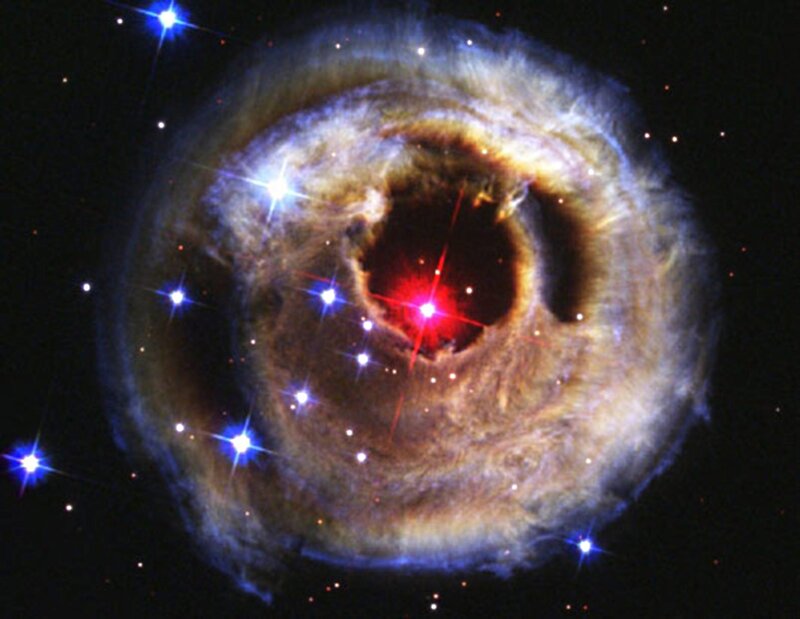 Planetary Nebula — Blue, Dramatic, Night, Photograph, Stars, Gas Clouds, Space