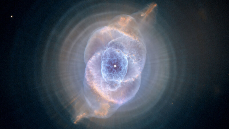 Planetary Nebula — Blue, Dramatic, Night, Photograph, Stars
