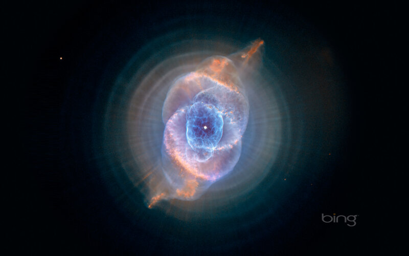 Planetary Nebula — Blue, Dramatic, Night, Photograph