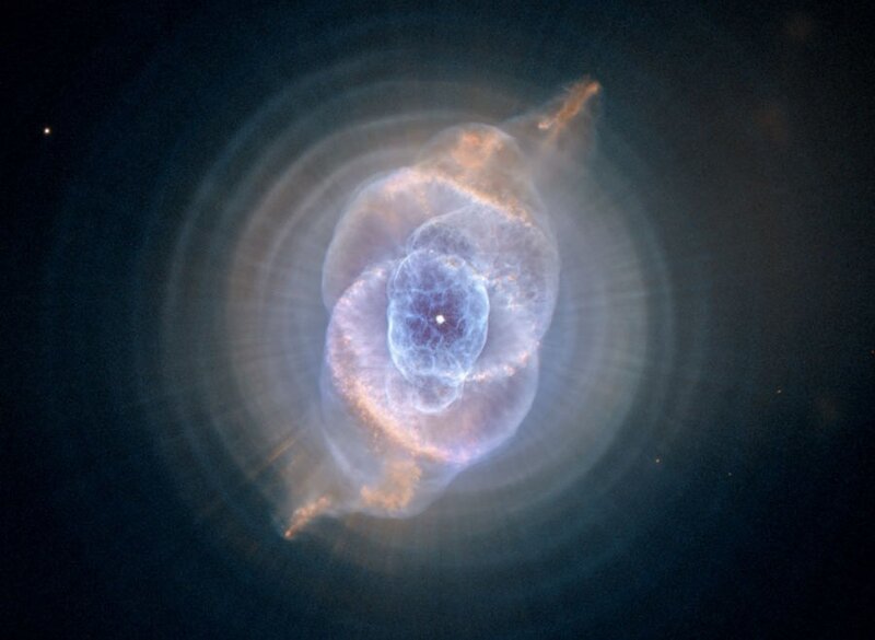 Planetary Nebula — Blue, Dramatic, Night