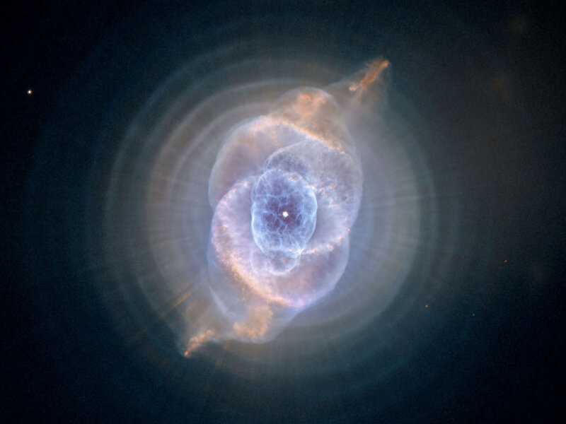 Planetary Nebula — Blue, Dramatic, Photograph, Stars, Gas Clouds
