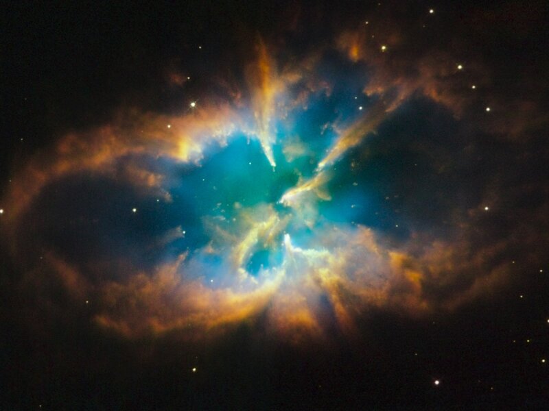 Planetary Nebula — Blue, Dramatic, Photograph