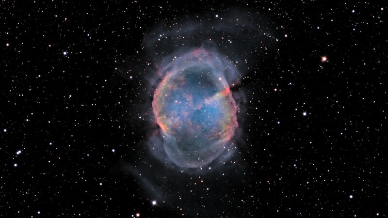 Planetary nebula in deep space